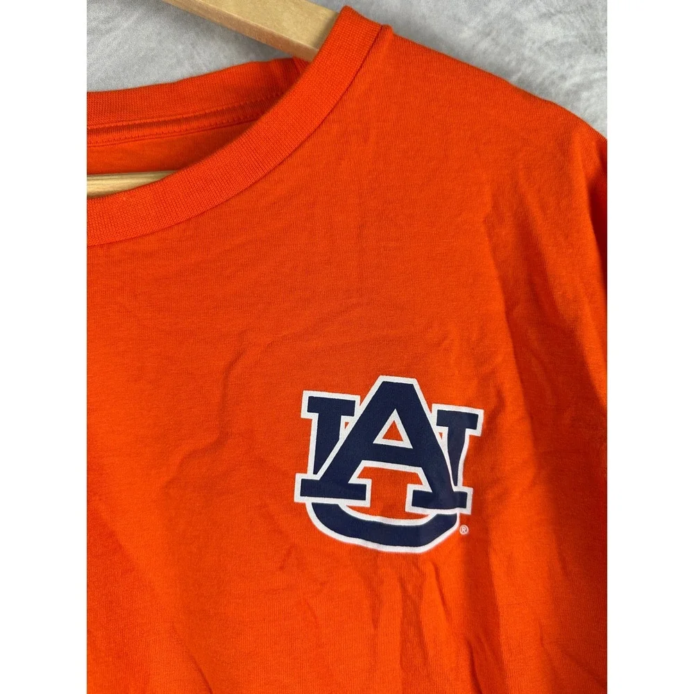 Champion Auburn Tigers Mens 2XL Orange Short Sleeve Graphic T-Shirt NCAA AU Logo - Picture 6 of 9